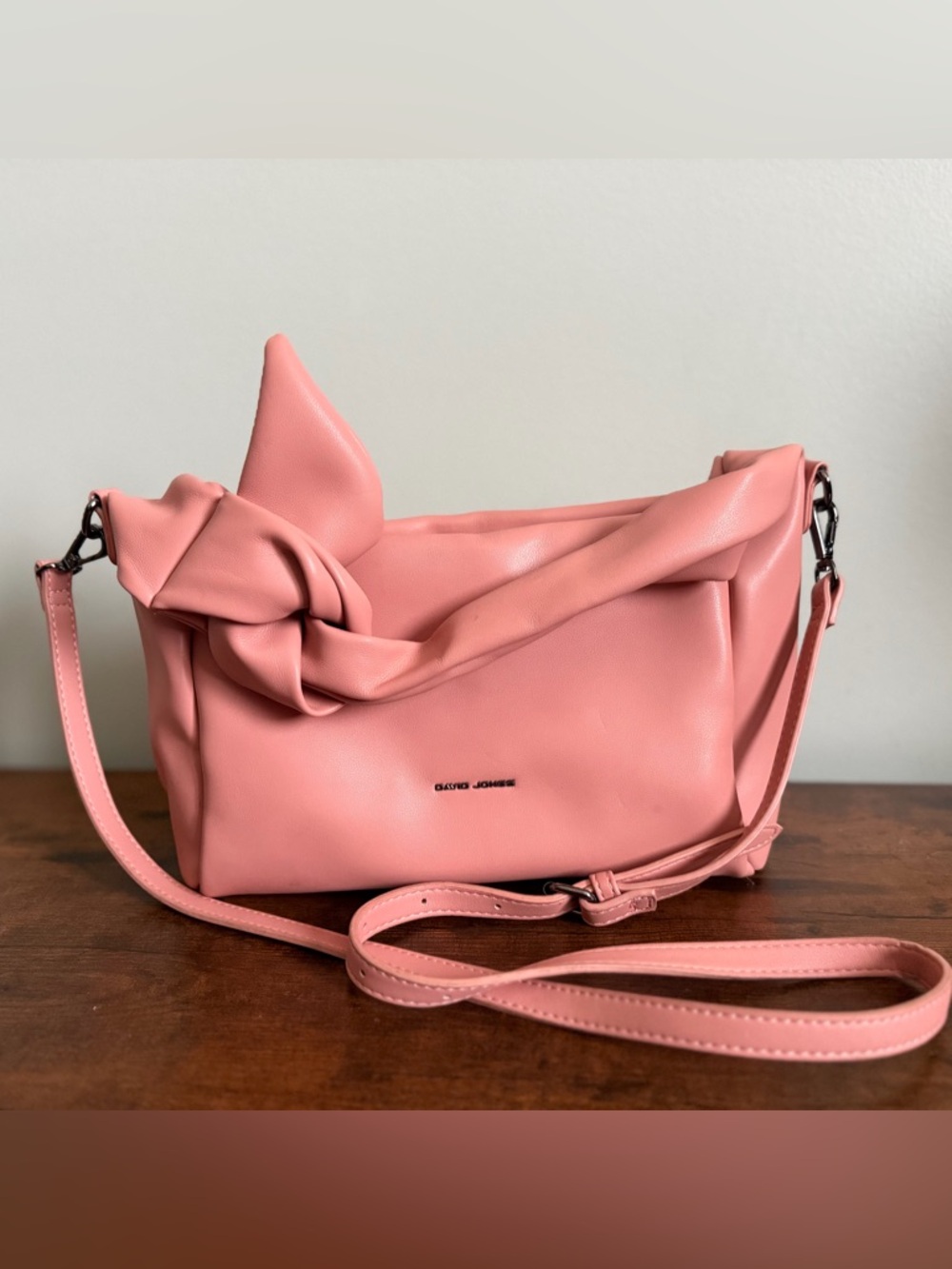 David Jones Pink Bow-Style Purse